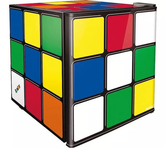 HUSKY Rubik's Cube HUS-HU231 Mini Fridge - Multicoloured - manspaces.co.uk  - HUSKY Rubiks Cube Mini Fridge