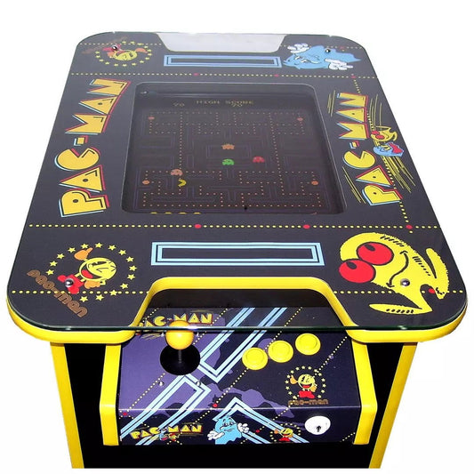 Pac man Theme Cocktail Arcade Machine (60 Games included) - manspaces.co.uk  - Arcade Game