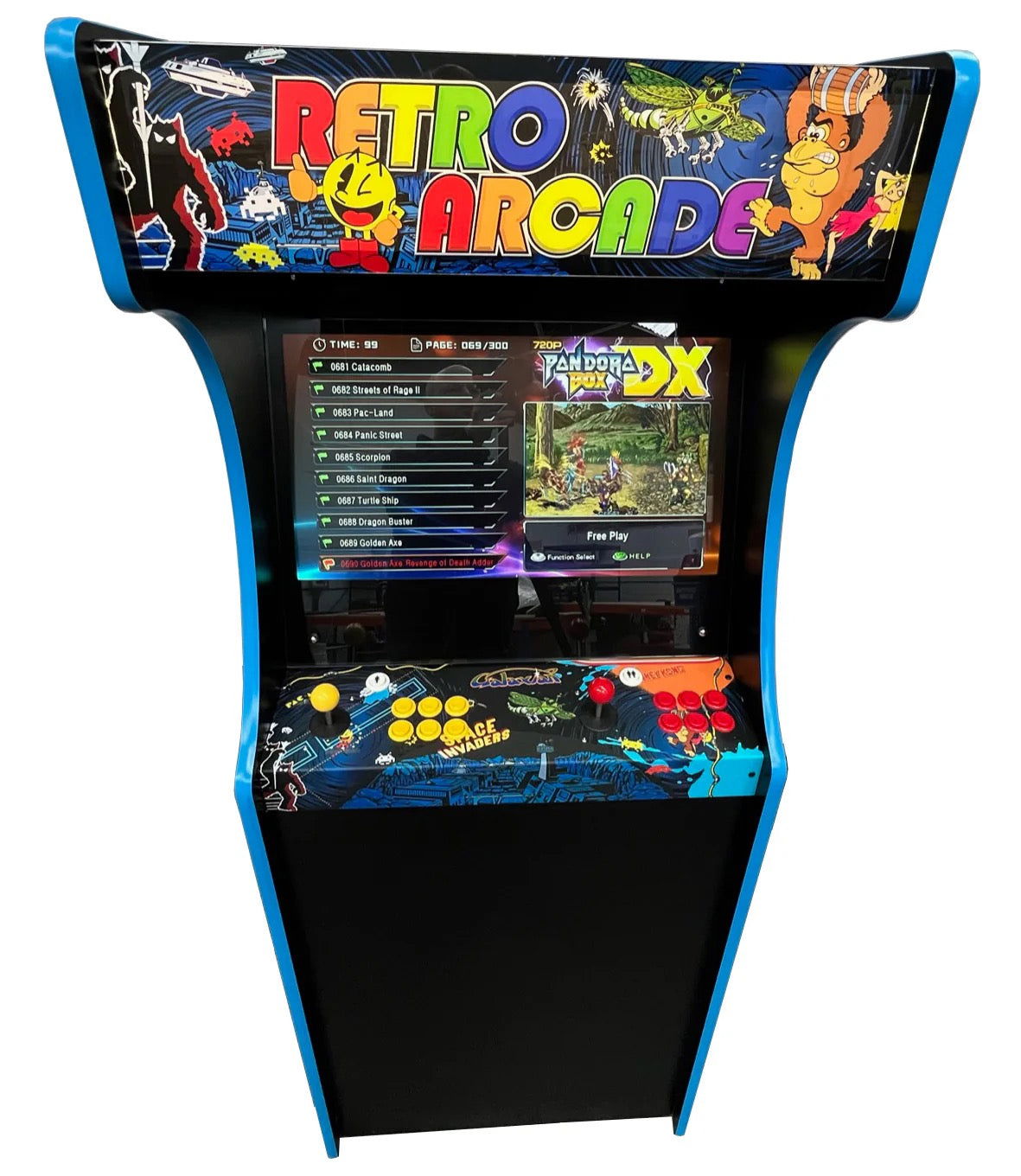 Retro Arcade 3000 GAMES - Upright Arcade Machine (Pandora Box DX) - manspaces.co.uk  - Arcade Game