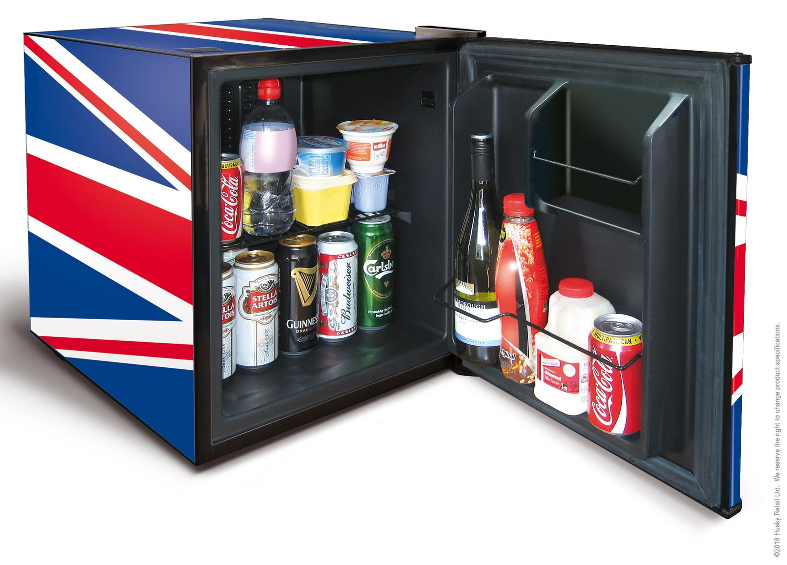 Union Jack Flag Mini Fridge - manspaces.co.uk  - 